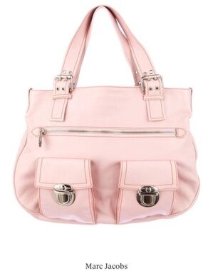 VINTAGE Marc Jacobs Light Pink Leather Turn-Lock Shoulder Bag